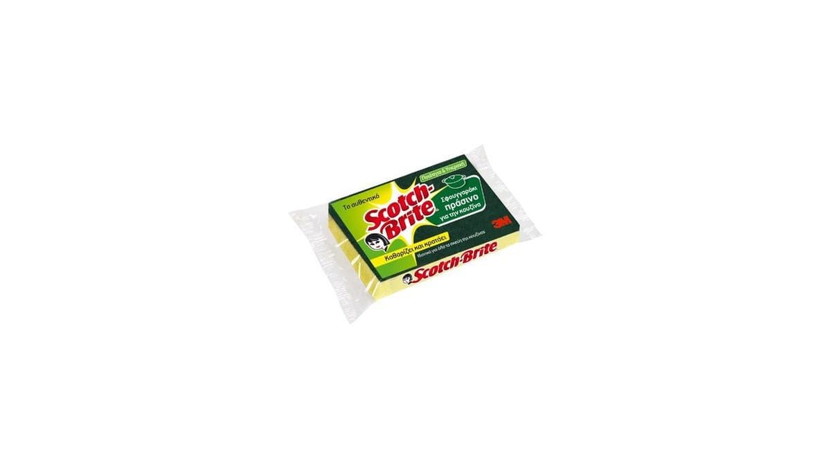 Scotch Brite Πράσινο Μικρό 75*115 Σφουγγάρι Κουζίνας Τεμάχιο