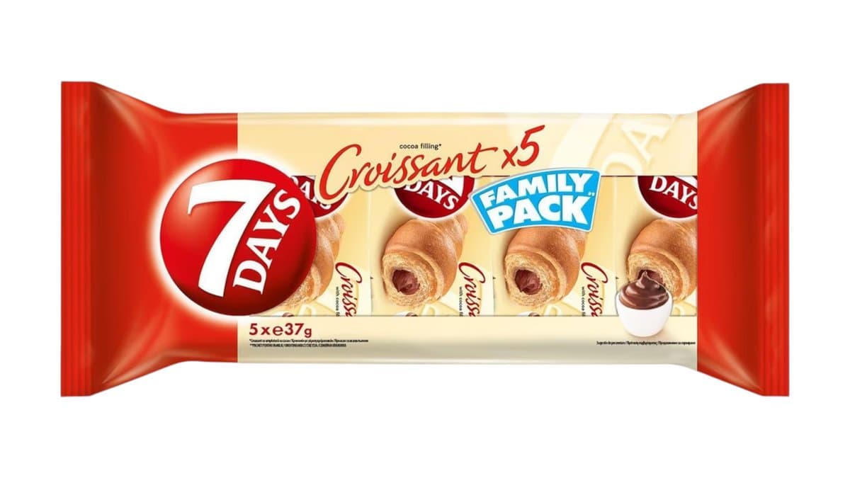 7DAYS Κρουασάν x5 με γέμιση Κρέμα Κακάο 5x37g