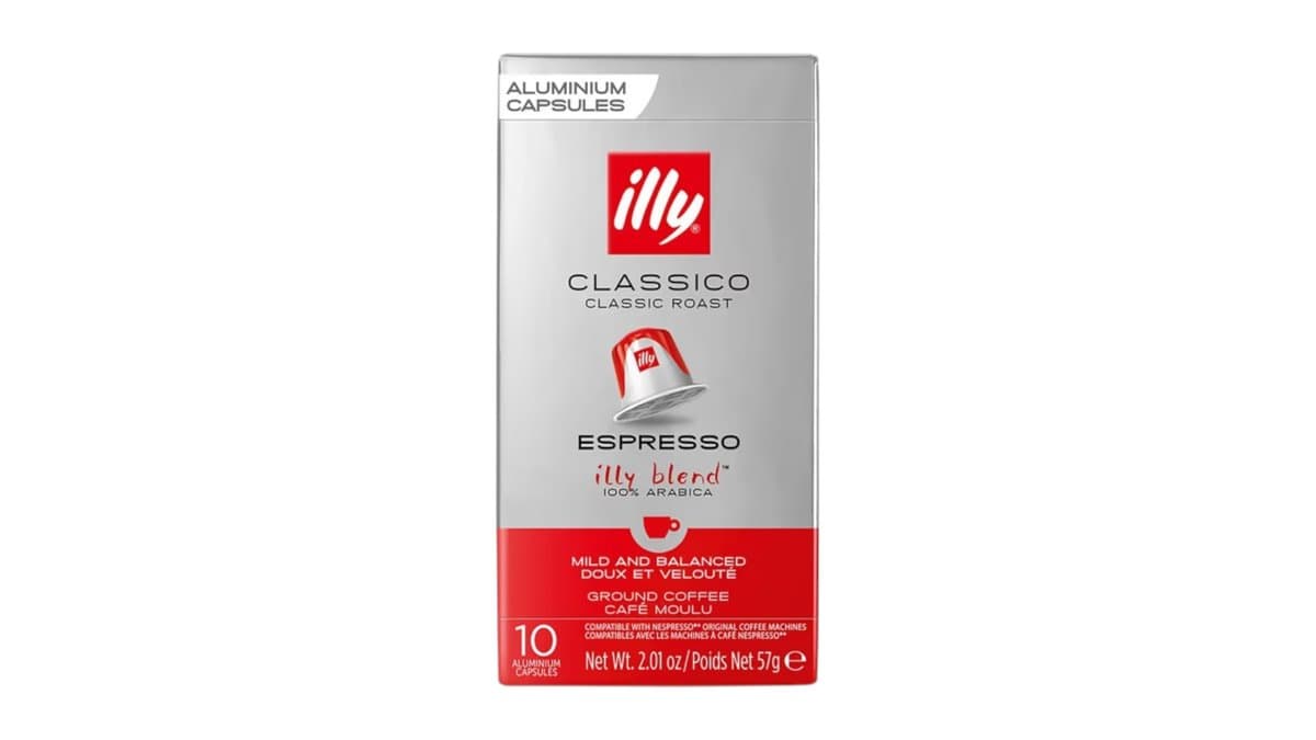 ILLY Καφές Espresso Classico 10 κάψουλες συμβατές με μηχανή Nespresso 57g