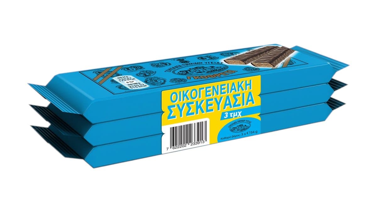 ΠΑΥΛΙΔΗΣ Γκοφρέτα Σοκολάτα Υγείας 3x34g