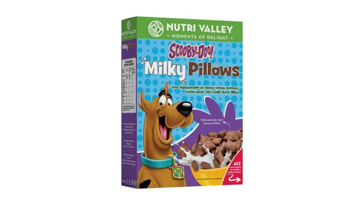 NUTRI VALLEY Δημητριακά Scooby Doo Milky Pillows 375g