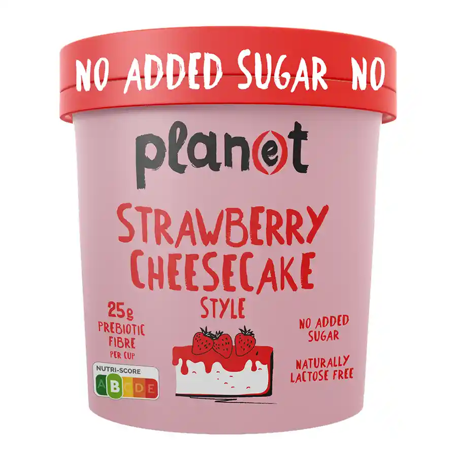 Plan(e)t Παγωτό Strawberry Cheesecake No Added Sugar 250γρ./420ml.