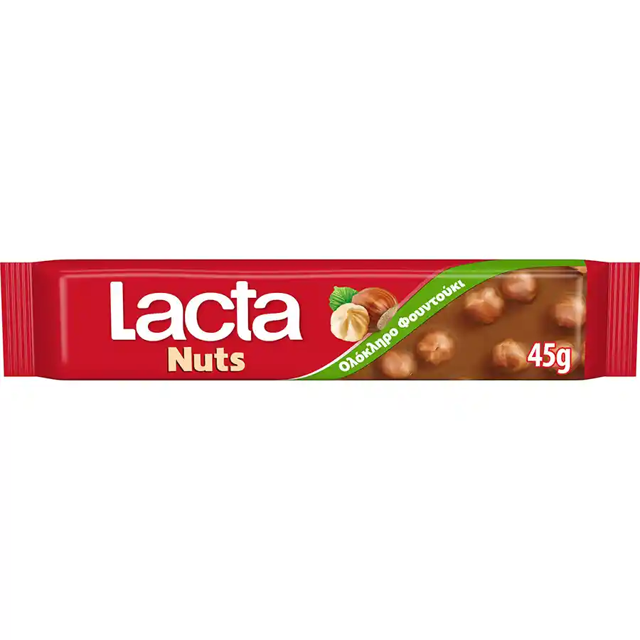 Lacta Σοκολάτα Με Ολόκληρο Φουντούκι 45γρ.