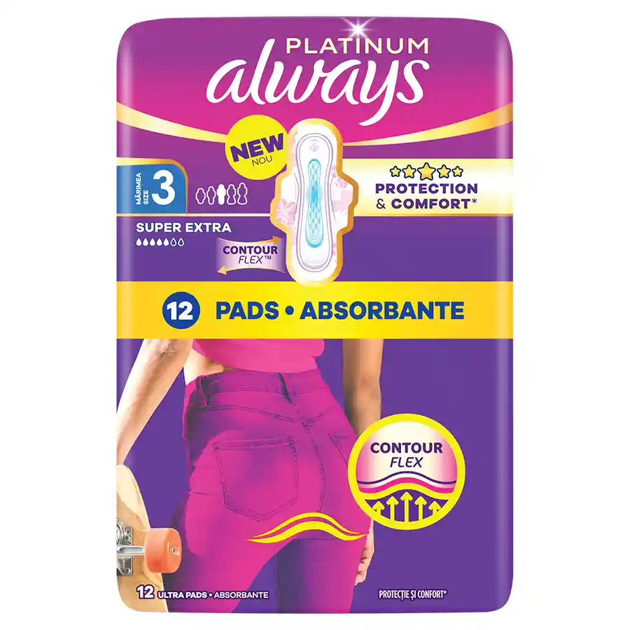 Always Ultra Platinum Σερβιέτες Night (Μέγεθος 3) Value Pack 12τεμ.