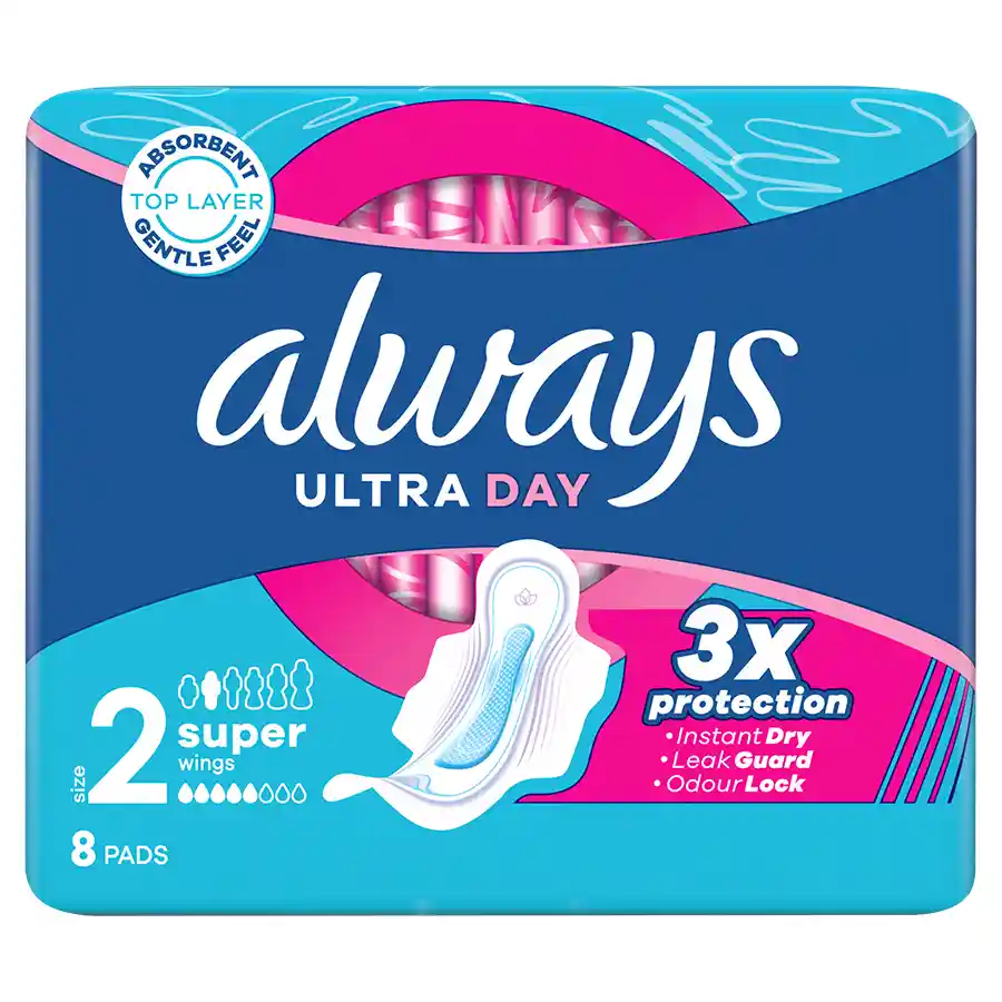 Always Ultra Σερβιέτες Long (Μέγεθος 2) Με Φτερά 8τεμ.