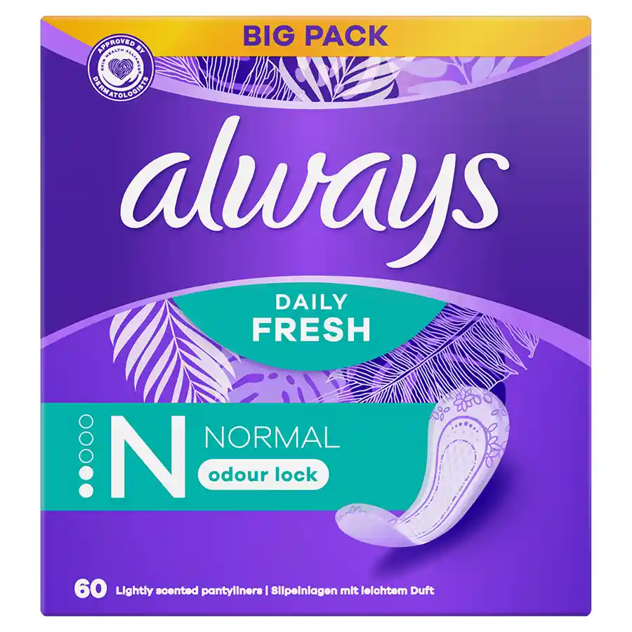 Always Daily Fresh Σερβιετάκια Normal 60τεμ.