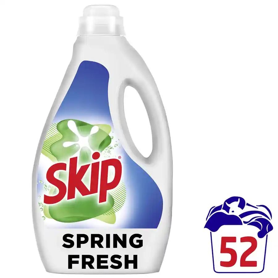 Skip Υγρό Απορρυπαντικό Πλυντηρίου Ρούχων Spring Fresh 52mez. 2,6lt.