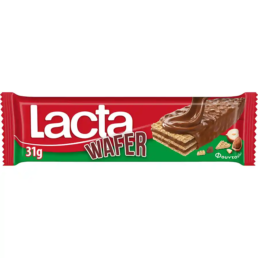 Lacta Γκοφρέτα Wafer Φουντούκι 31γρ.