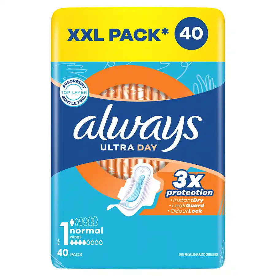 Always Ultra Σερβιέτες Plus Normal (Μέγεθος 1) 40τεμ.