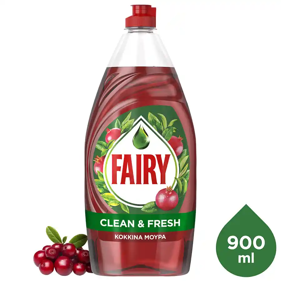 Fairy Clean & Fresh  Υγρό Απορρυπαντικό Πιάτων Floral 900ml.