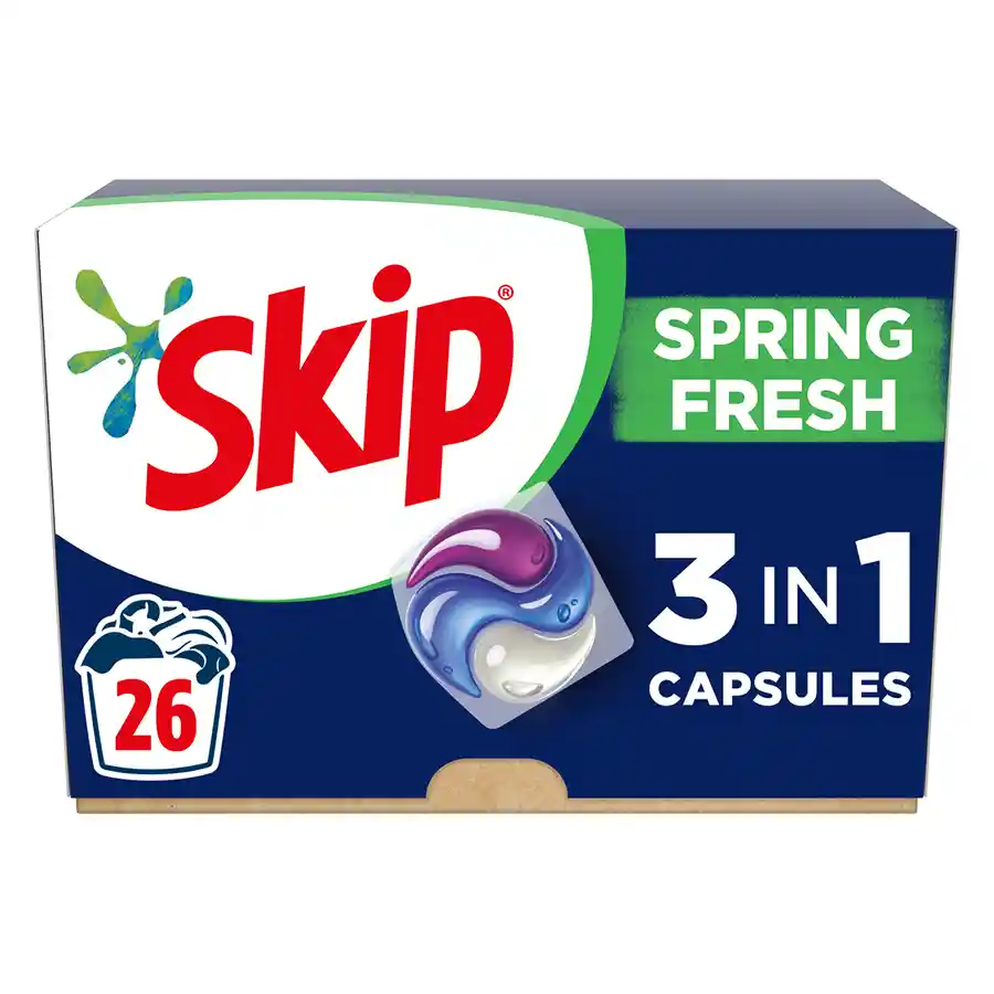 Skip Ultimate Trio Caps Απορρυπαντικό Πλυντηρίου Ρούχων 26τεμ. 549γρ.