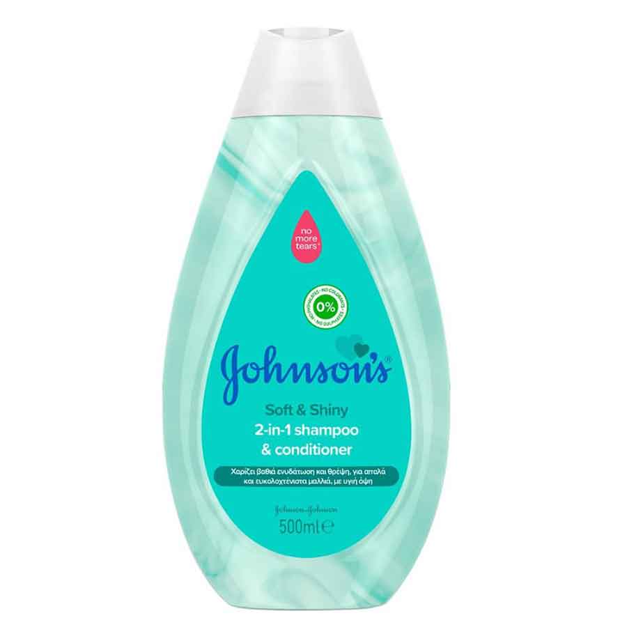 Johnson's Baby  Soft & Shiny 2-Σε-1 Σαμπουάν & Conditioner 500ml.