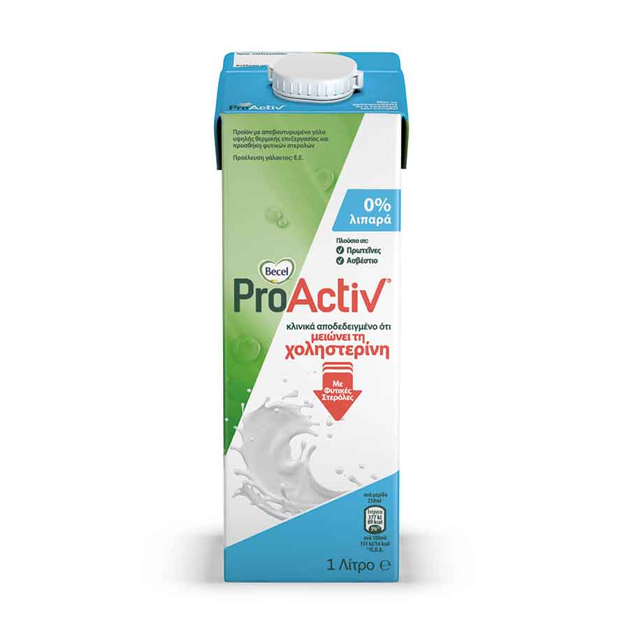 Becel Pro Activ Ρόφημα Γάλακτος 0% Λιπαρά Υψηλής Θερμικής Επεξεργασίας 1lt.
