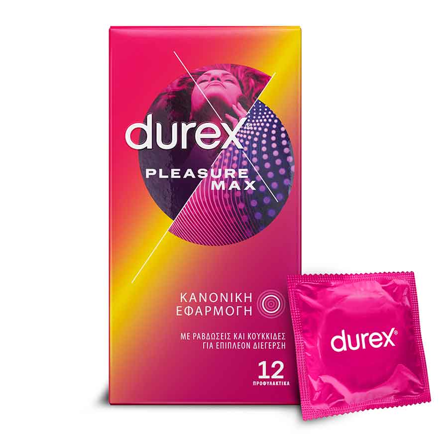 Durex Pleasure Max Προφυλακτικά 12τεμ.