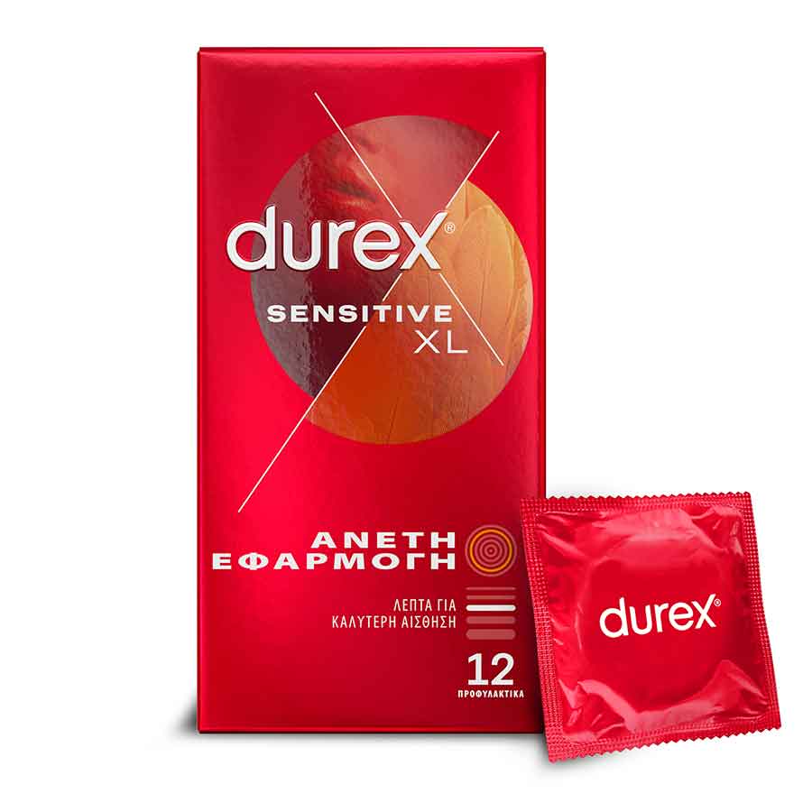 Durex Sensitive Προφυλακτικά Άνετη Εφαρμογή 12τεμ.