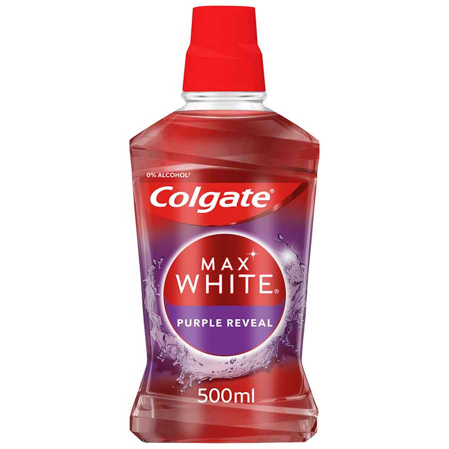Colgate Max White Στοματικό Διάλυμα Purple 500ml.