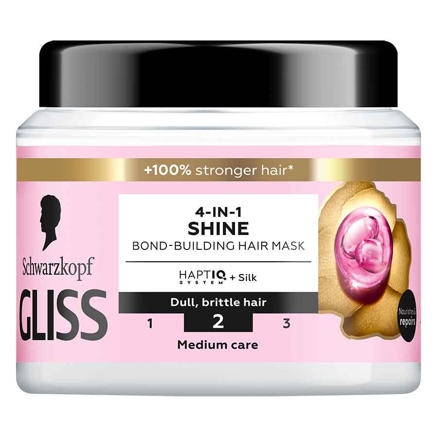 Schwarzkopf Gliss Bond Μάσκα Μαλλιών Shine 4σε1 400ml.