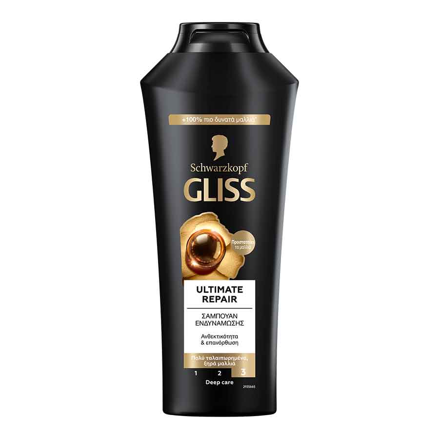 Schwarzkopf Gliss Σαμπουάν Ultimate Repair Για Ξηρά Ταλαιπωρημένα Μαλλιά 400ml.