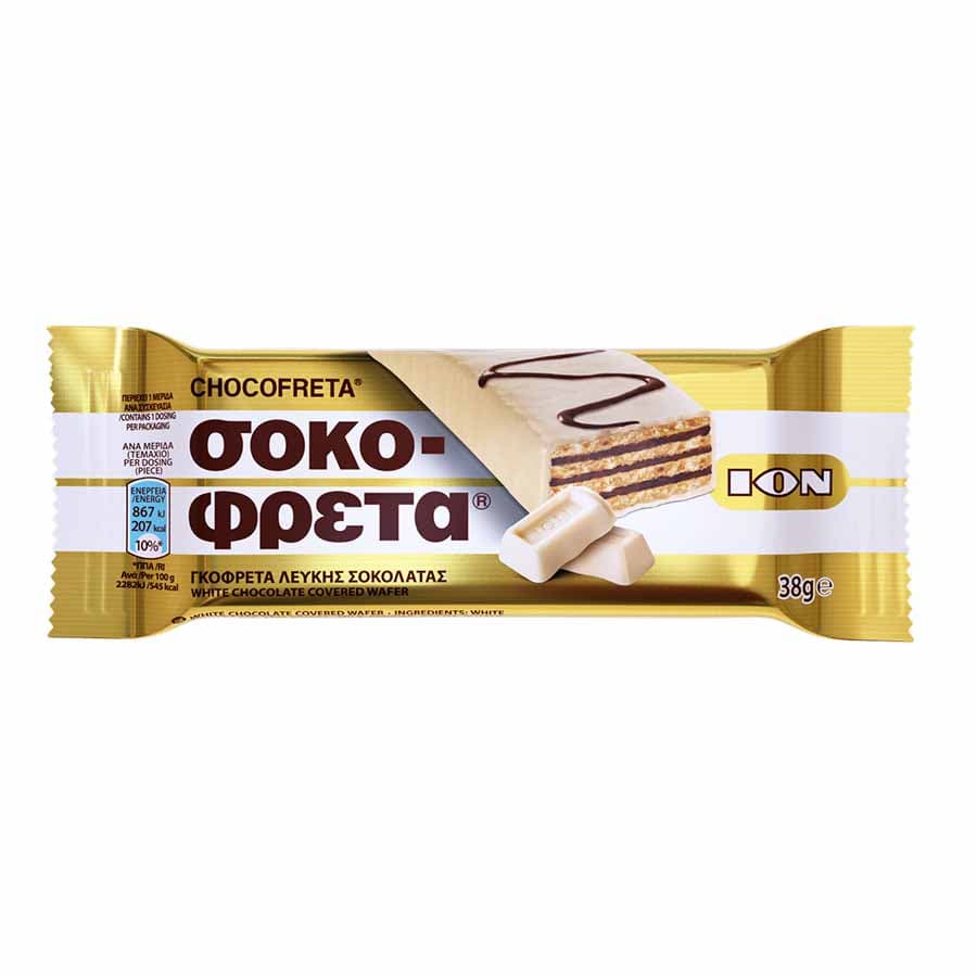 Ίον Σοκοφρέτα Λευκή Σοκολάτα 38γρ.
