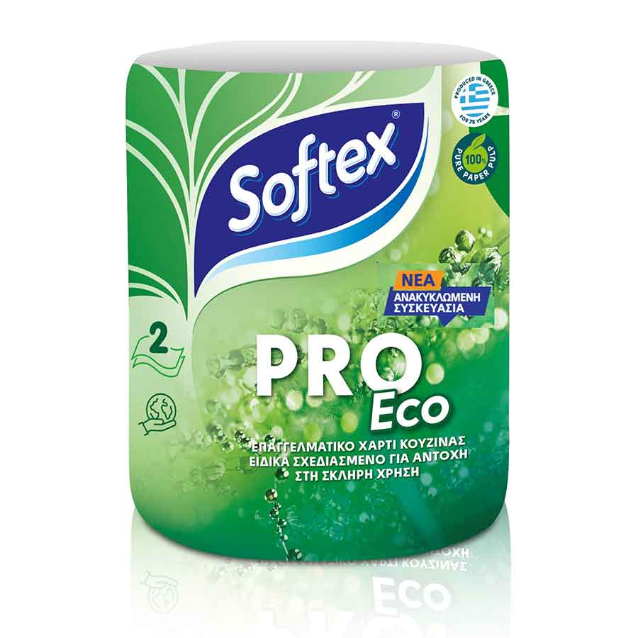 Softex Proeco Χαρτί Κουζίνας 2Φύλλων 433γρ. 1τεμ.
