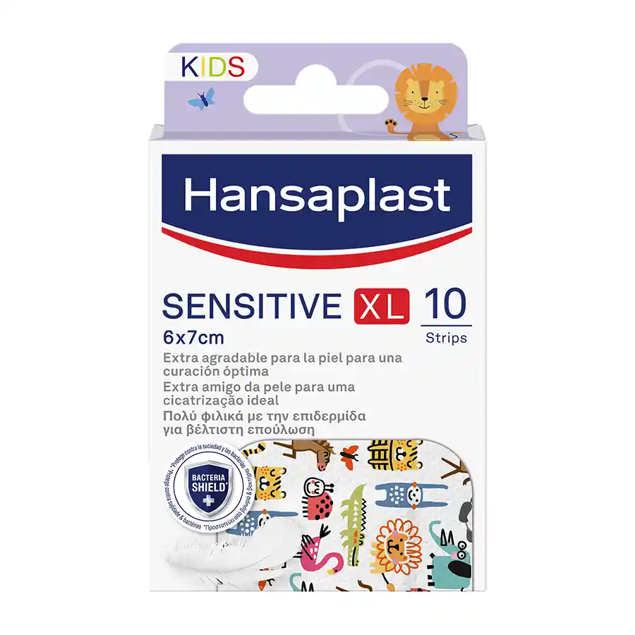 Hansaplast Sensitive Παιδικά Επιθέματα Animals XL 6x7cm. 10τεμ.