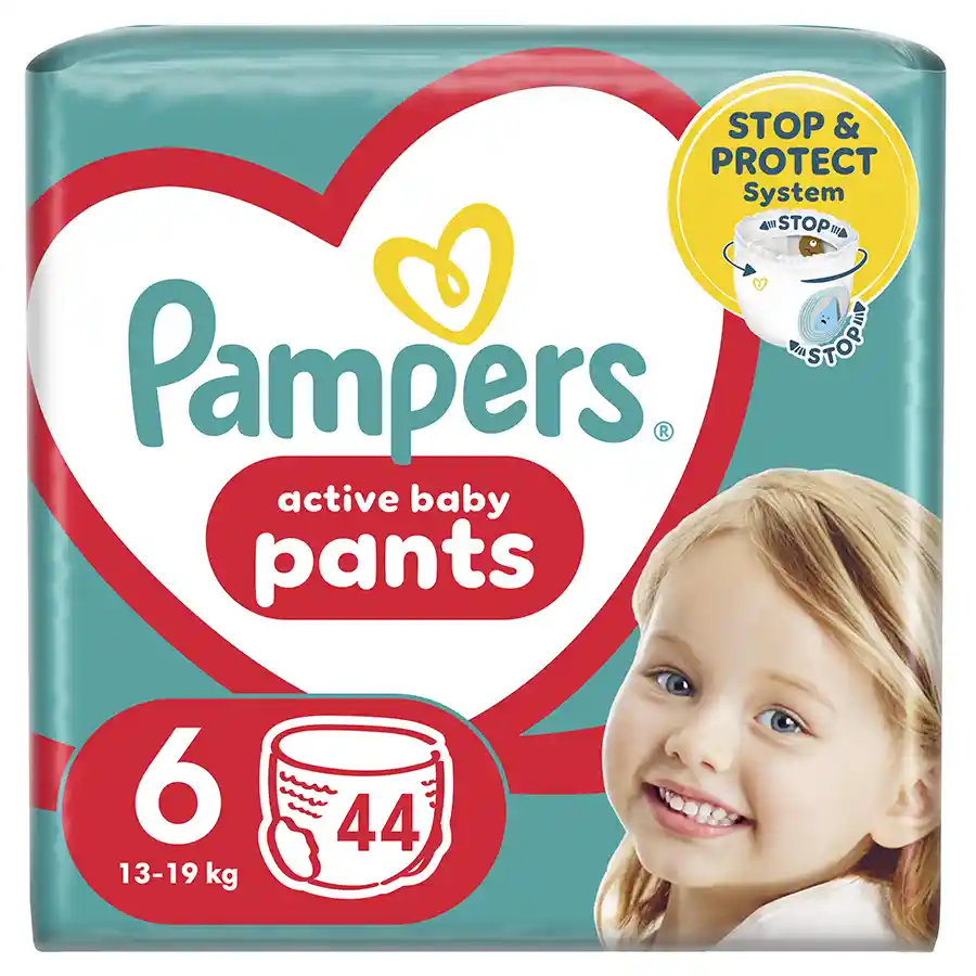 Pampers Pants Πάνες Βρακάκι No6 (13-19kg.) Jumbo Pack 44τεμ.
