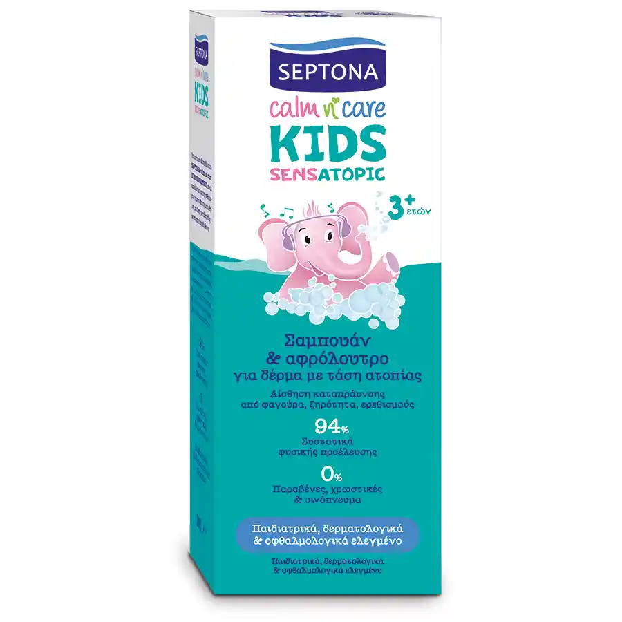 Septona Calm N' Care Παιδικό Σαμπουάν & Αφρόλουτρο Ατοπικό 200ml.