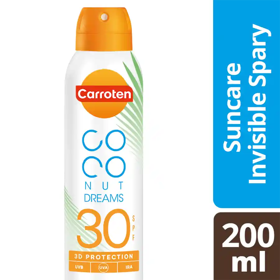 Carroten Coconut Dreams Αντηλιακό Ξηρό Mist Easy Spray SPF30 200ml.