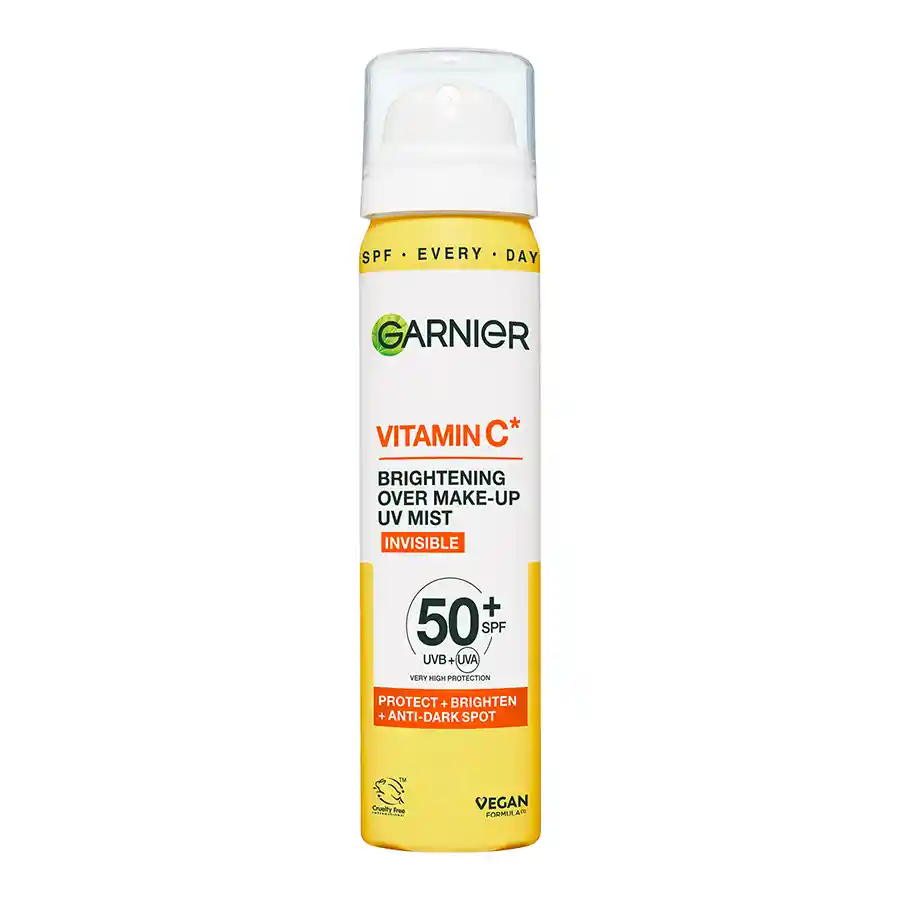 L'oreal Garnier Vitamin C Over Make Up UV Σπρέι Mist SP50+ 75ml.