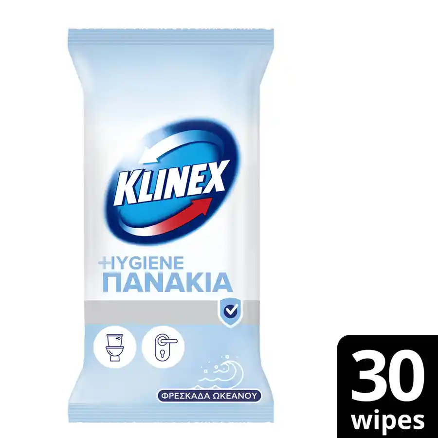 Klinex Υγρά Πανάκια Καθαρισμού Φρεσκάδα Ωκεανού 30τεμ.