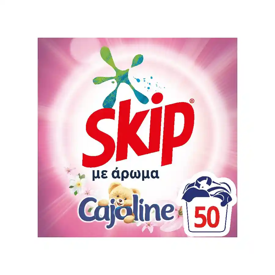Skip Cajoline Απορρυπαντικό Πλυντηρίου Ρούχων Σκόνη Λίλιουμ 50mez. 3,25kg.