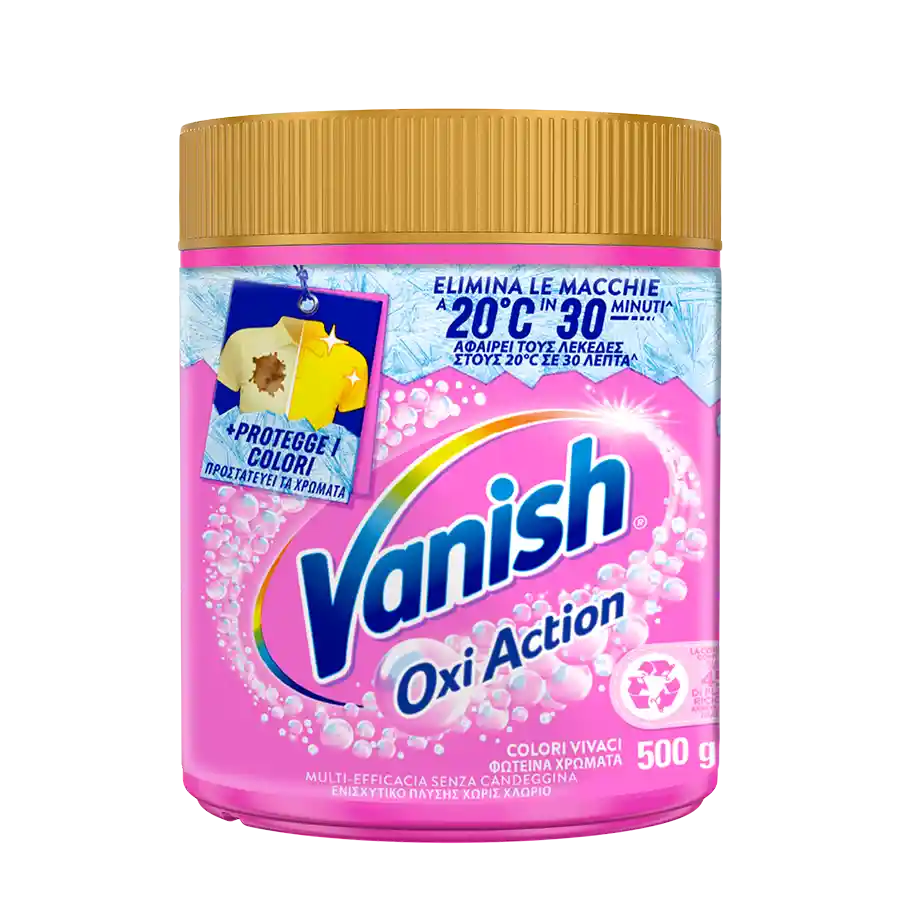 Vanish Oxi Action Ενισχυτικό Πλύσης Σκόνη Pink 500γρ.