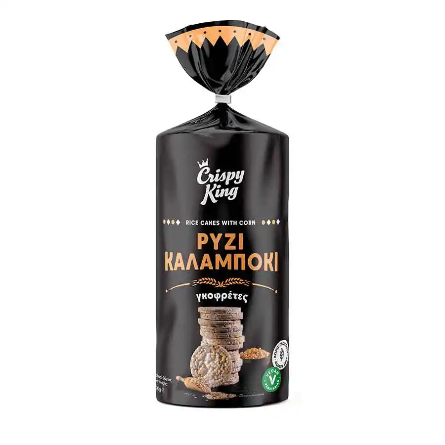 Crispy King Ρυζογκοφρέτα Με Καλαμπόκι Χωρίς Γλουτένη 100γρ.