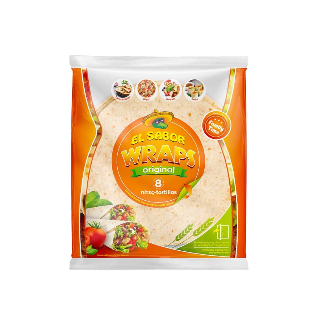 EL SABOR ΤΟΡΤΙΓΙΕΣ WRAPS FAMILY TIME 8T 320ΓΡ