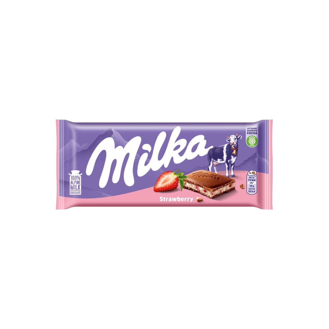 MILKA ΣΟΚΟΛΑΤΑ ΦΡΑΟΥΛΑ ΓΙΑΟΥΡΤΙ 100ΓΡ