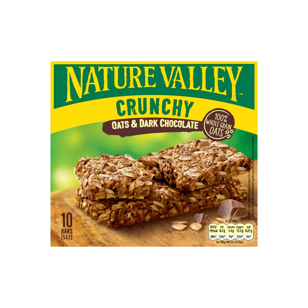 NATURE VALLEY ΜΠΑΡΕΣ ΜΟΥΣΛΙ&ΜΑΥΡΗ ΣΟΚ.5*42ΓΡ