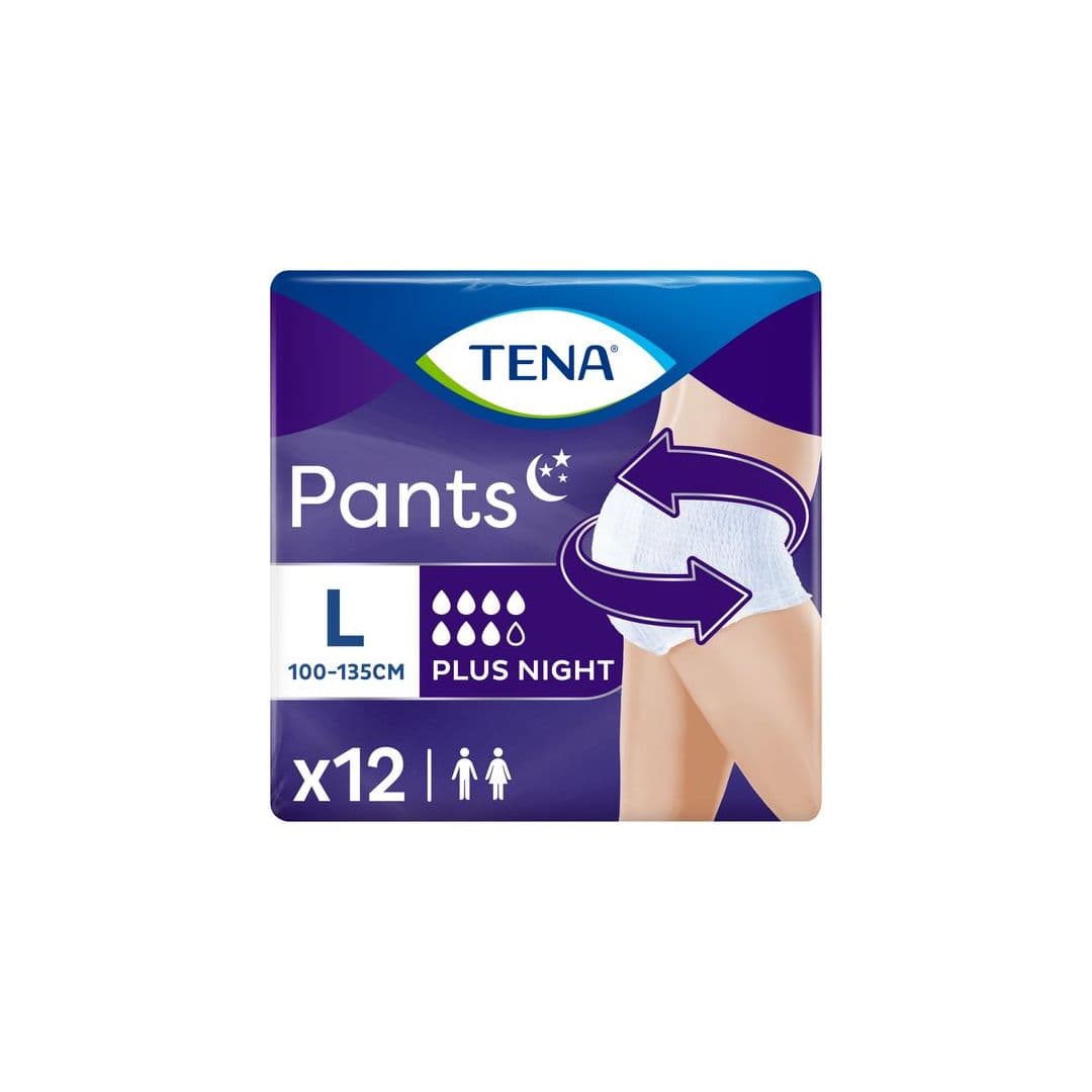 TENA PANTS PLUS NIGHT LARGE 12T