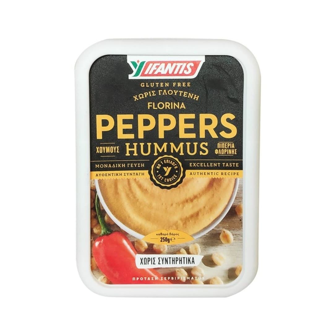 HUMMUS ΜΕ ΠΙΠΕΡΙΑ ΦΛΩΡΙΝΗΣ 250ΓΡ