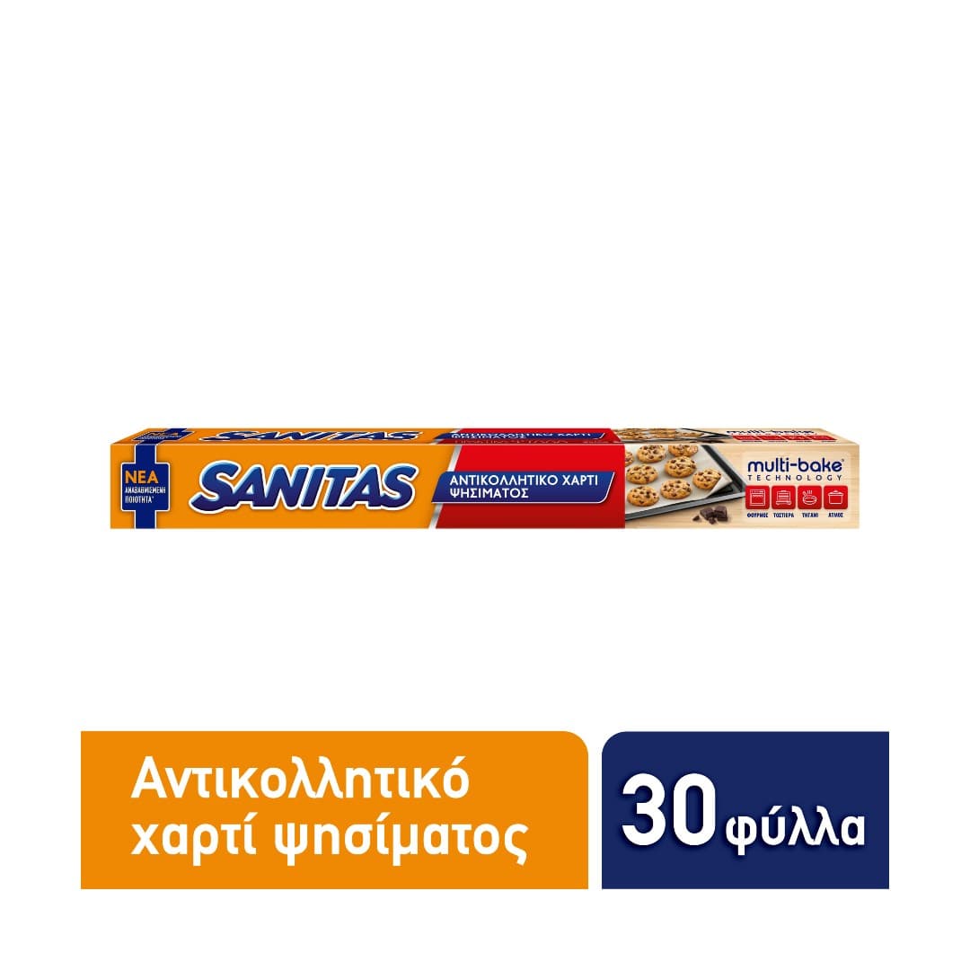 SANITAS ΑΝΤΙΚΟΛ ΧΑΡΤΙ ΣΕ ΦΥΛΛΑ 30Φ