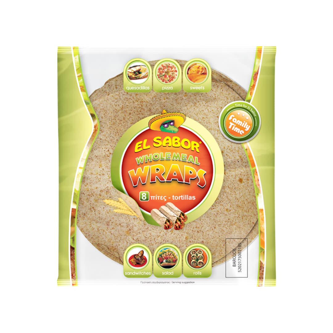 EL SABOR ΤΟΡΤΙΓΙΕΣ WRAPS FAMILY TIME ΟΛ. 8T 320ΓΡ