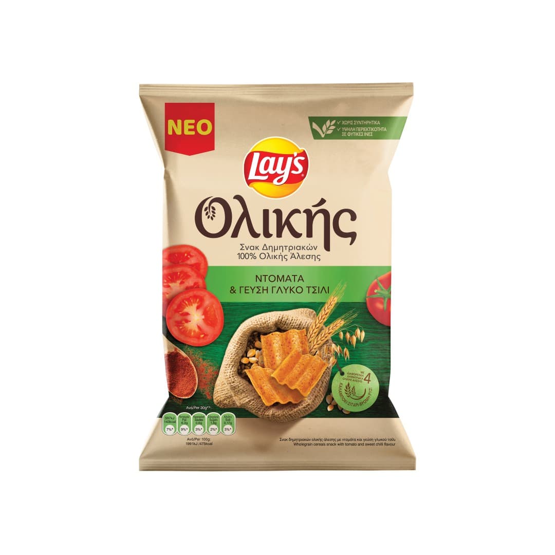 LAYS CHIPS ΟΛΙΚΗΣ ΝΤΟΜΑΤΑ & ΠΙΠΕΡΙΑ 95ΓΡ