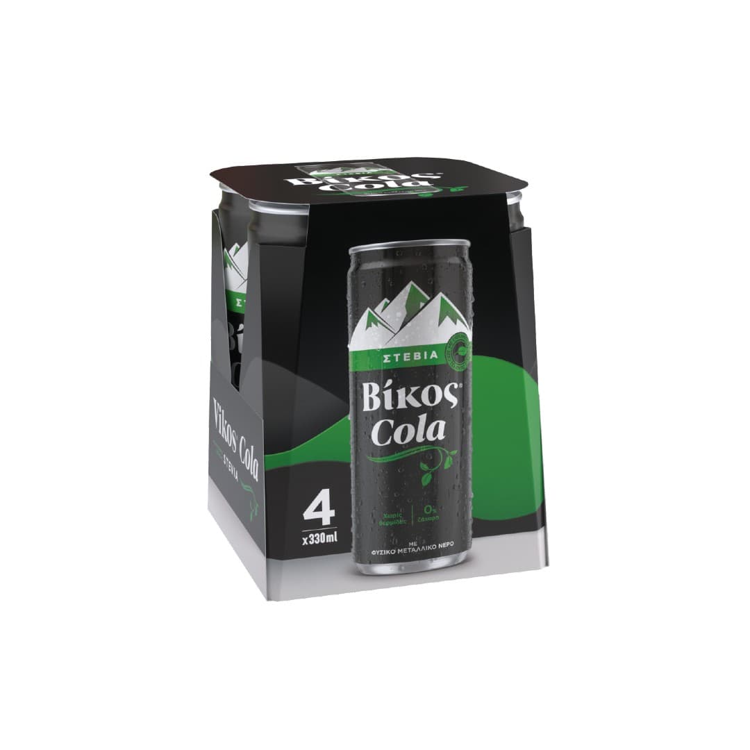 ΒΙΚΟΣ ΑΝΑΨΥΚΤΙΚΟ COLA STEVIA SLK CAN 4*330ML