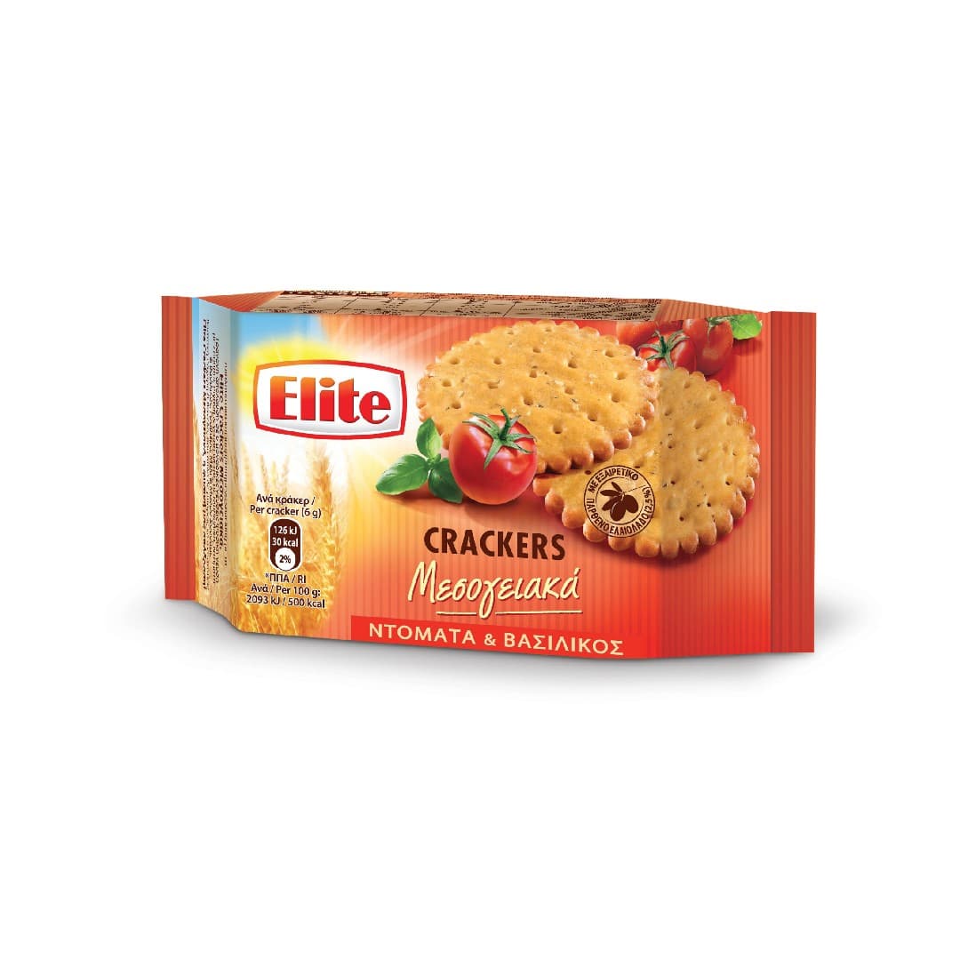 ELITE CRACKERS ΜΕΣ. ΝΤΟΜ - ΒΑΣΙΛ 105ΓΡ