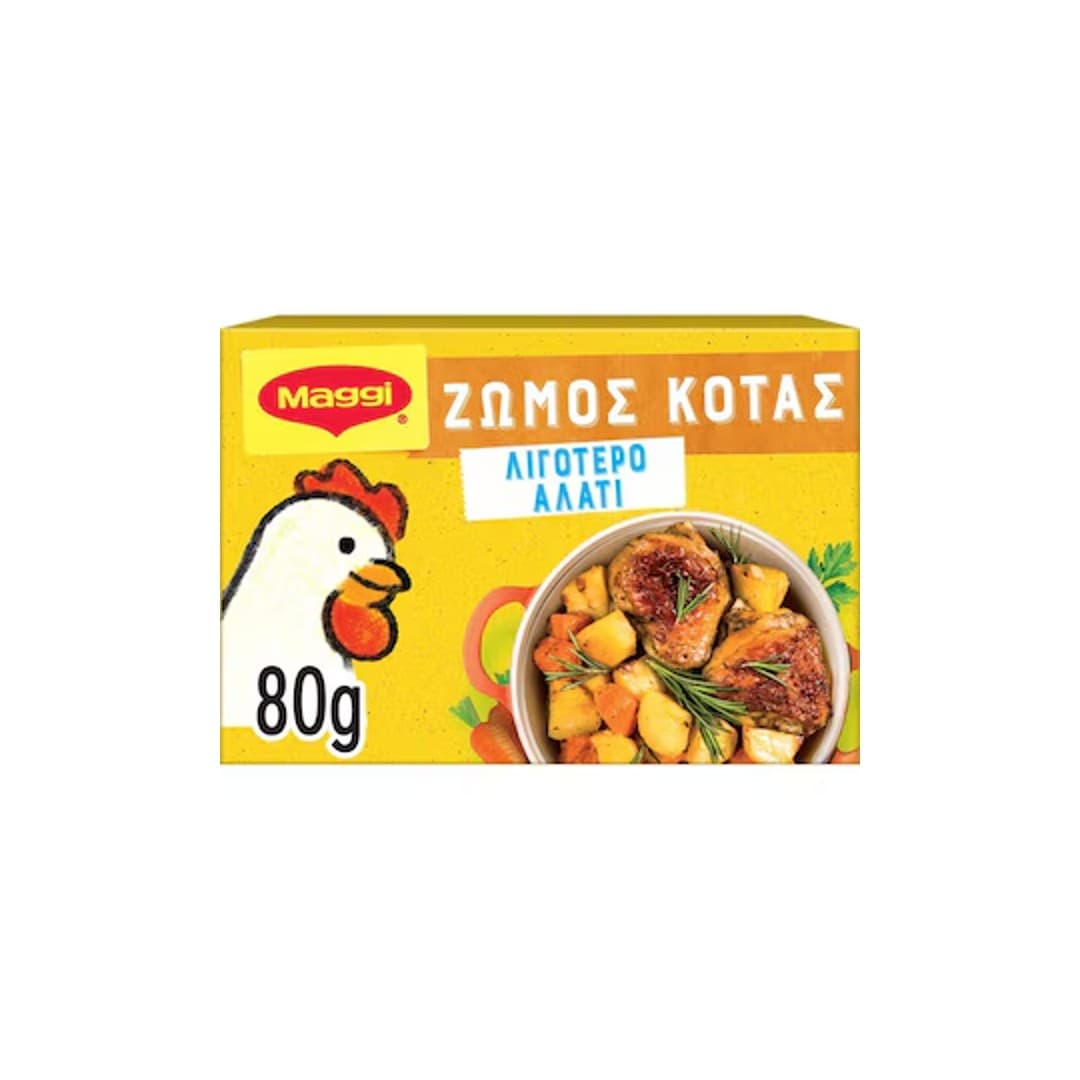 MAGGI ΖΩΜΟΣ ΚΟΤΑΣ ΛΙΓΟΤΕΡΟ ΑΛΑΤΙ 4Λ 80ΓΡ