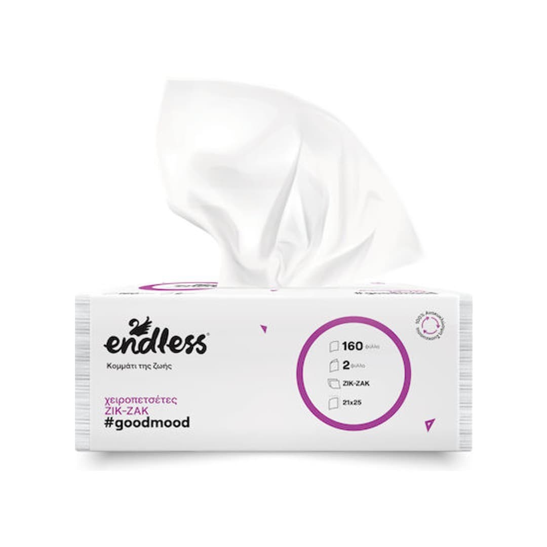 ENDLESS ΧΕΙΡ/ΤΑ GOODMOOD ZIK-ZAK 2Φ.160ΤΕΜ