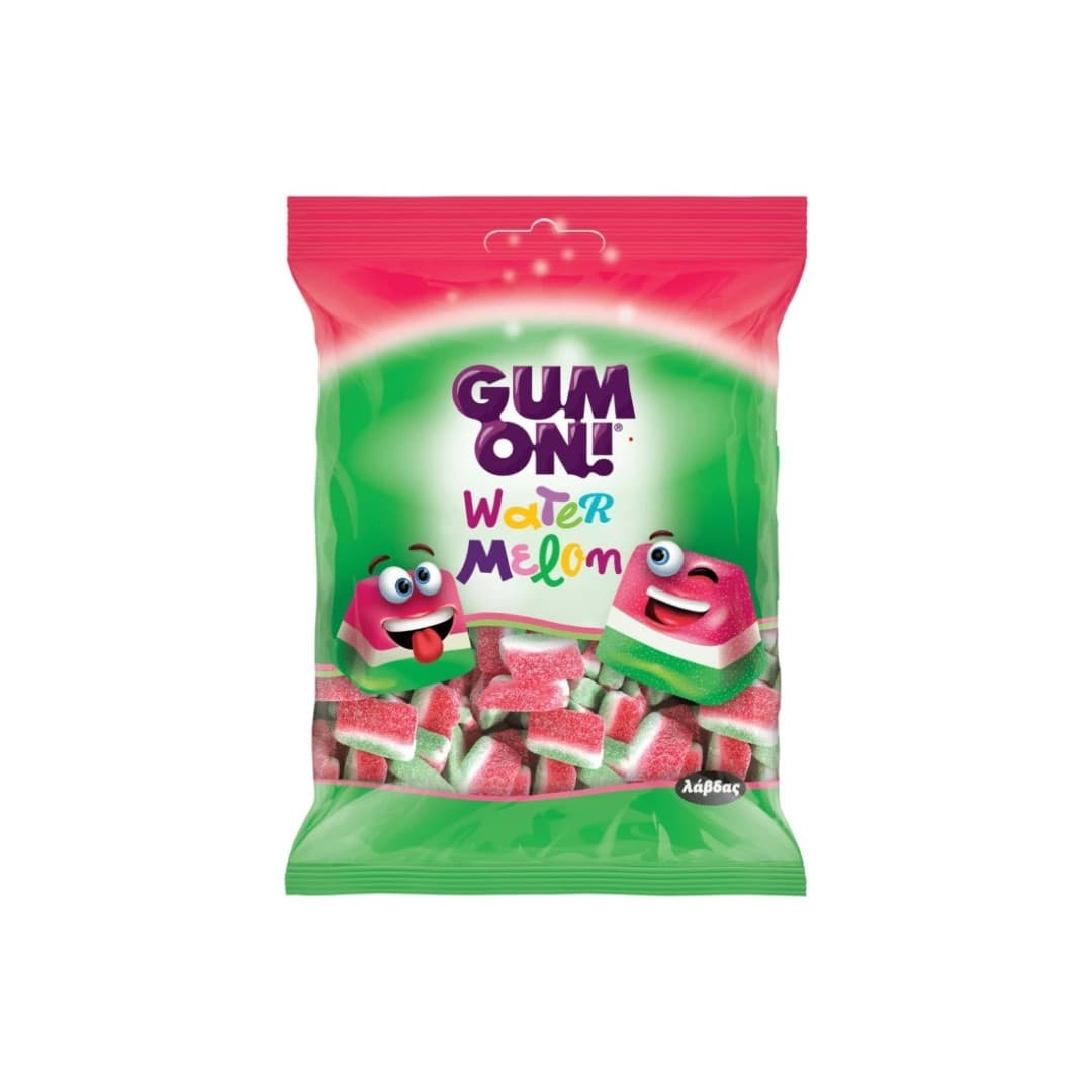 ΛΑΒΔΑΣ GUM ON ΖΕΛΙΝΙΑ SOUR WATERMELON 80ΓΡ