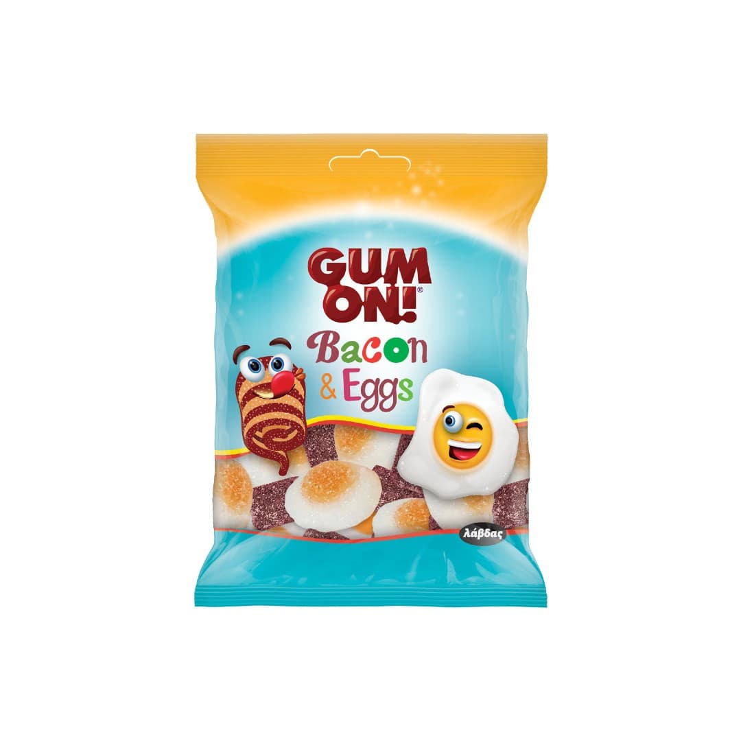 ΛΑΒΔΑΣ GUM ON ΖΕΛΙΝΙΑ BACON & EGGS 80ΓΡ