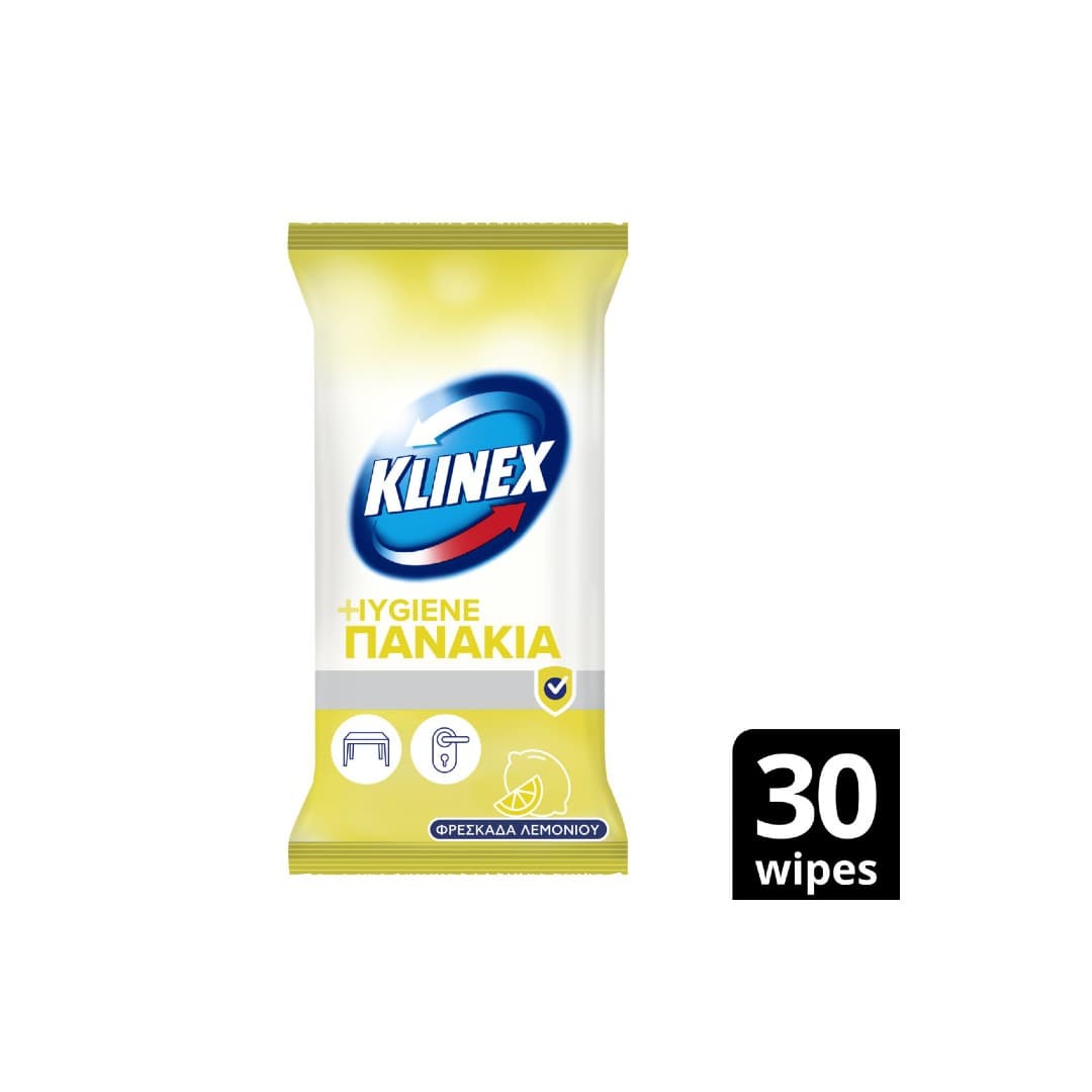 KLINEX ΥΓΡΑ ΠΑΝΑΚΙΑ ΛΕΜΟΝΙ 30Τ