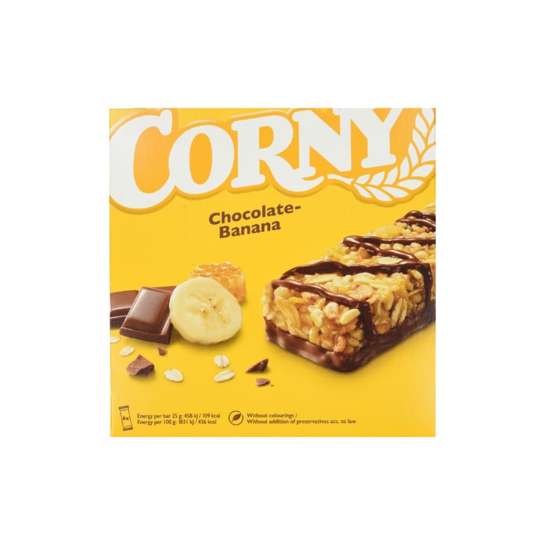 CORNY ΜΠΑΡΕΣ ΣΟΚΟΛΑΤΑ&ΜΠΑΝΑΝΑ 6*25ΓΡ