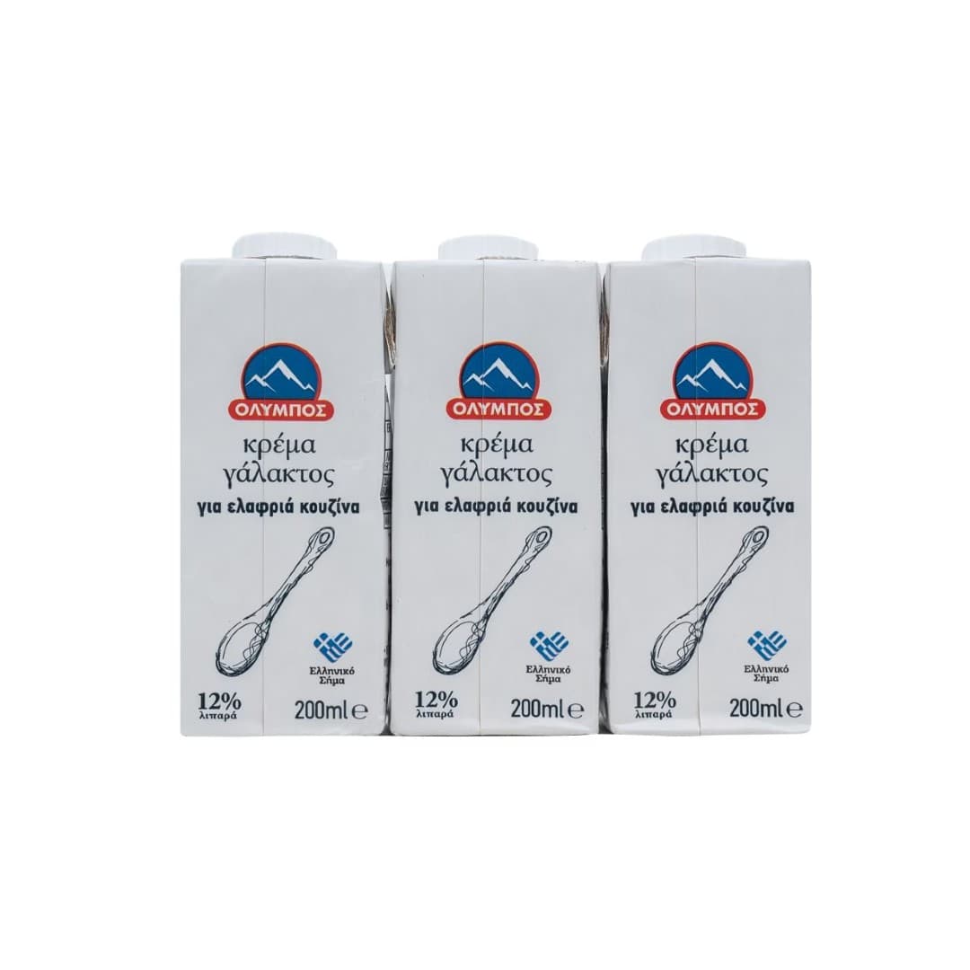 ΟΛΥΜΠΟΣ ΚΡΕΜΑ ΓΑΛΑΚΤΟΣ 12% 3*200ML